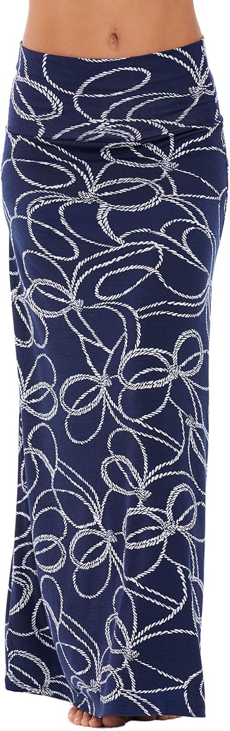 Urban CoCo Women's Stylish Spandex Comfy Fold-Over Flare Long Maxi Skirt at  Women’s Clothing store