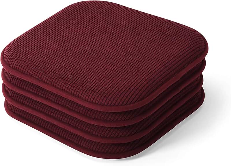 red dining chair cushions