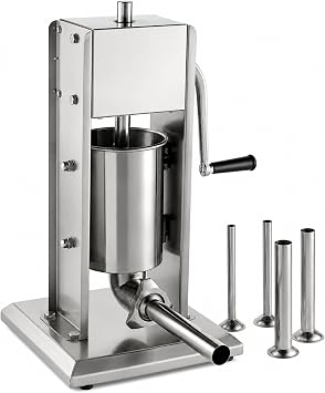 YBSVO 7 LB Vertical 2-Speed Stainless Steel Sausage Stuffer
