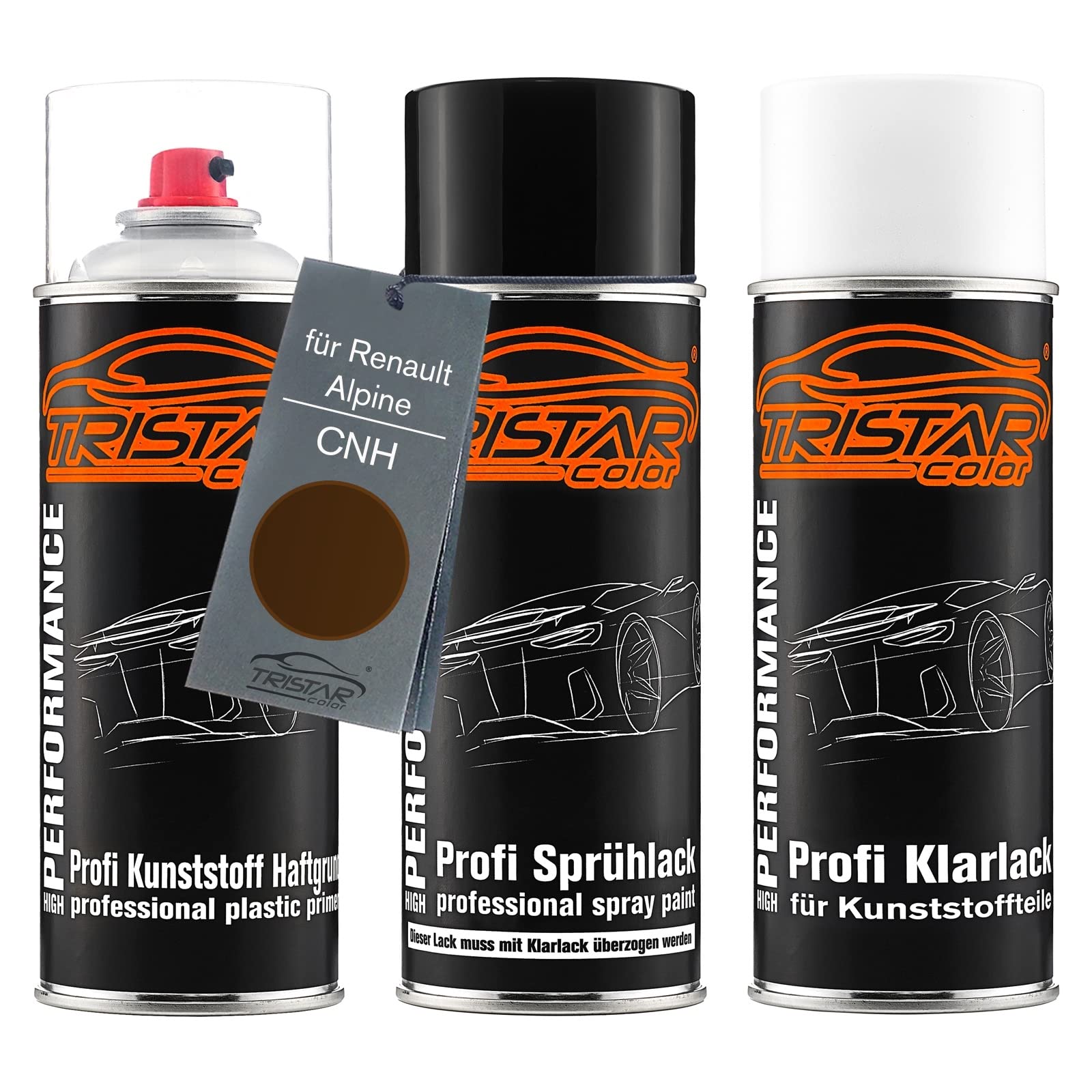 TRISTARcolor Zestaw w sprayu do plastiku do Alpine CNH Brun Cuivre Nacre M.