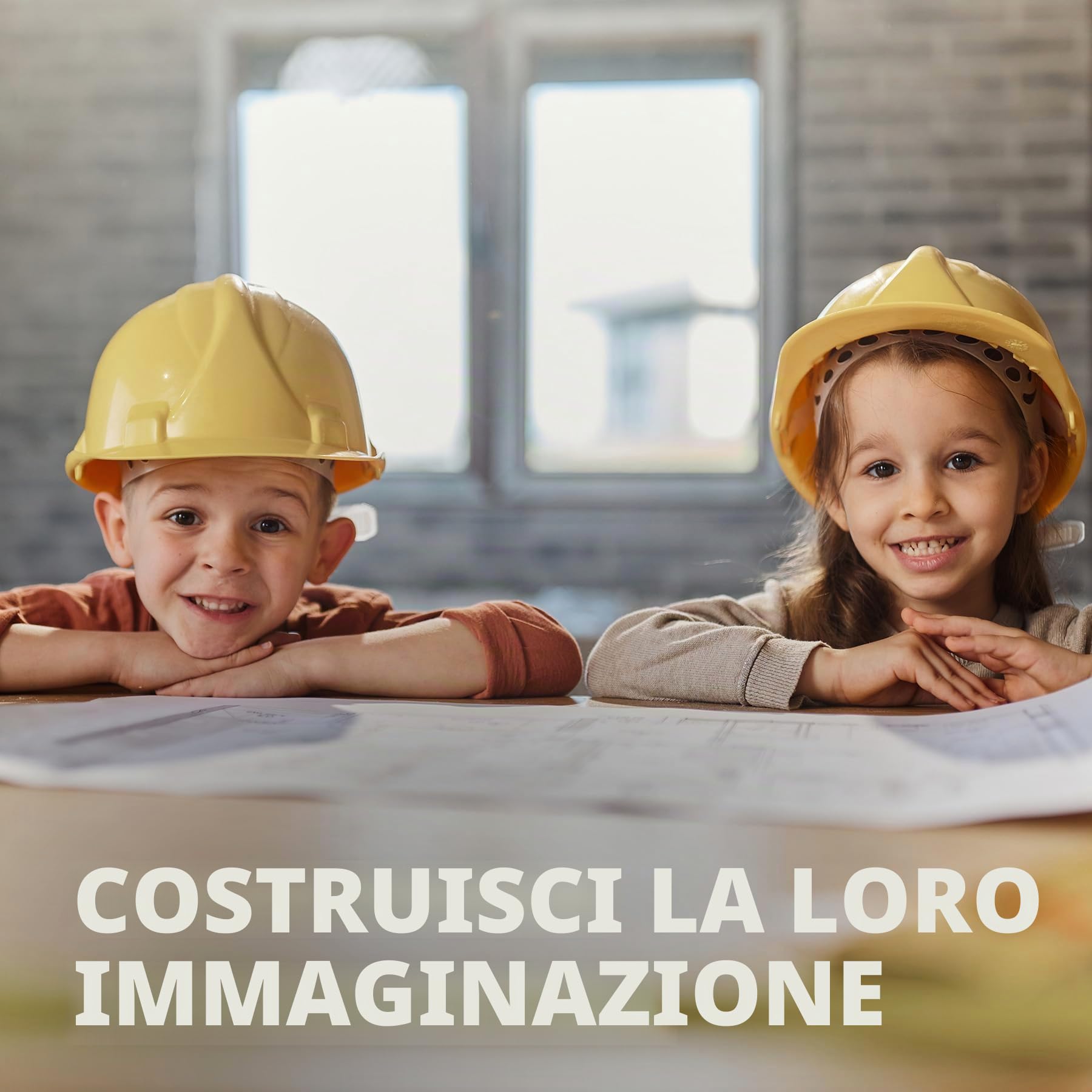Bluecaps - Set di mattoncini in schiuma per bambini, costruisci immaginazione, abilità e forza attraverso il gioco interno/esterno (mattoni grigi, 24, conteggio)