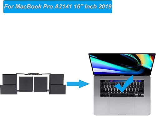 Miniatura 5 de Batería de repuesto A2113 compatible con MacBook Pro A2141 de 16 pulgadas 2019 610-00533 con herramientas