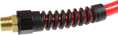 Miniatura 5 de Coilhose Pneumatics PFE60254T Flexeel Manguera de aire de poliuretano reforzado, diámetro interior de 38 pulgadas, 25 pies de longitud con (2)