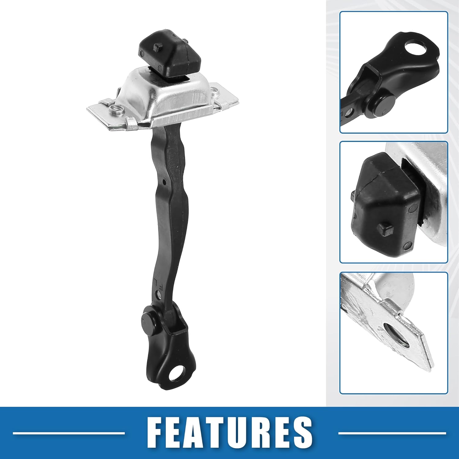 Door Check Stop Strap No.804309HP0A Front Driver Passenger Side Door Check Stopper Limiter Assembly for Nissan Altima 2015-2018 Metal Silver Tone