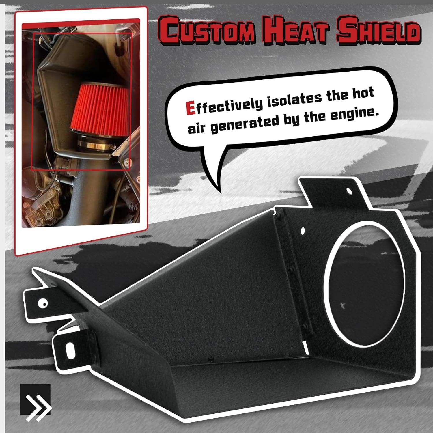 PTNHZ Aluminum Alloy Cold Air Intake Kit w/Air Filter & Heat Shield Compatible With 2012-2018 BMW 335i F30/435i F32/M235i F22/M2 F87 N55 3.0L Turbo Engine