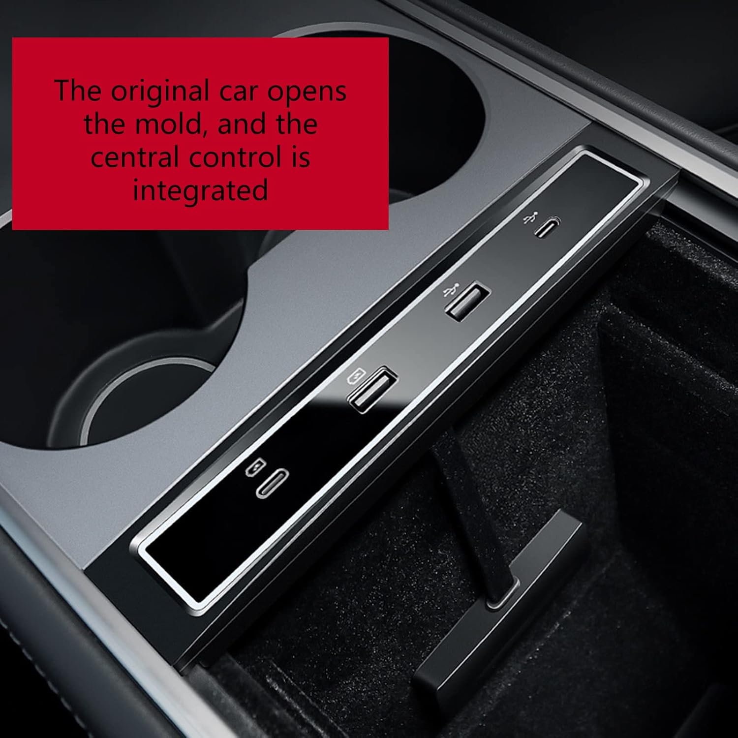 3/Y 27WクイックチャージャーLEDインテリジェントドッキングステーションUSBシャントハブデコレーションカーアクセサリー