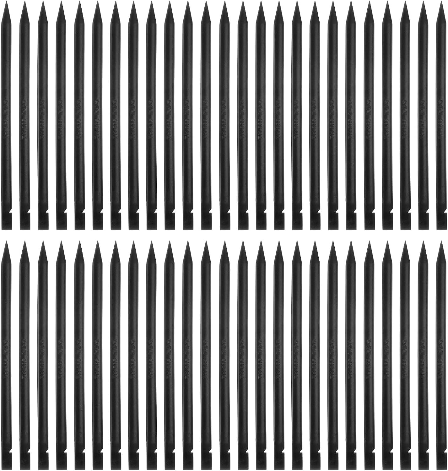 PATIKIL 6 x 150 mm Spudger Pry Tool, 50Pcs Antistatic Plastic Dual Ends Opening Pry Repair Tools Kit for Smart Mobile Phone Tablet Laptop PC Game Machine Electronics Devices, Black