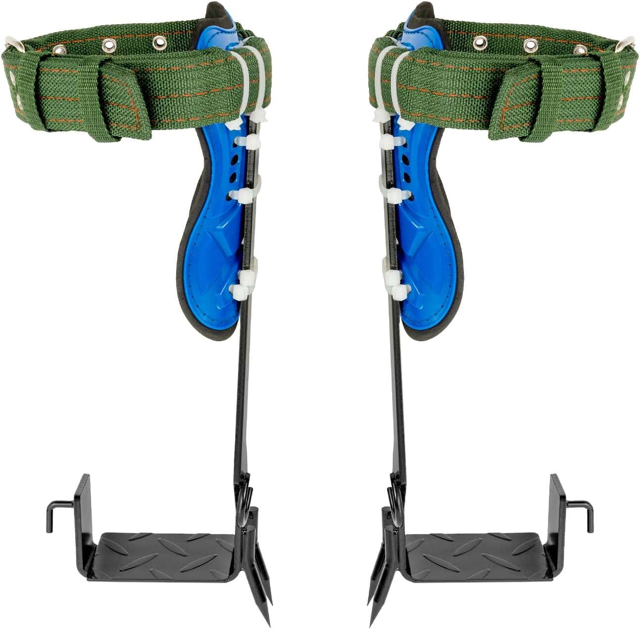 Tree Climbing Spike Tree Climbing Gear Set Adjustable Dual-Claw Climbing Spikes with Safety Belt and Rope, Professional Climbing Equipment for Outdoor, Hunting, Arborists, Gardeners