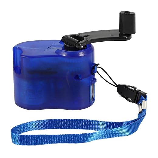 Persistence USB Telefon Not Ladegerät Für Camping Wandern Außen Sports Hand Kurbel Ladegerät Camping Ausrüstung Überlebens Werkzeuge—— Blau