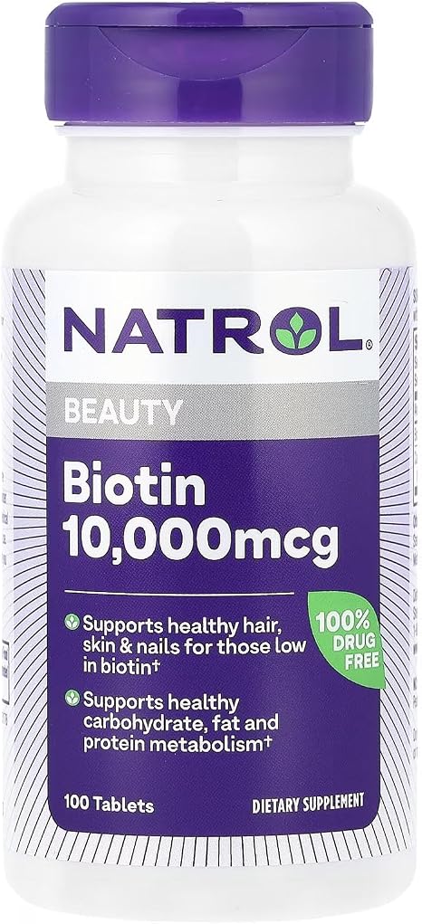 Natrol Biotin Max 10000 Mcg, 100 Tablets