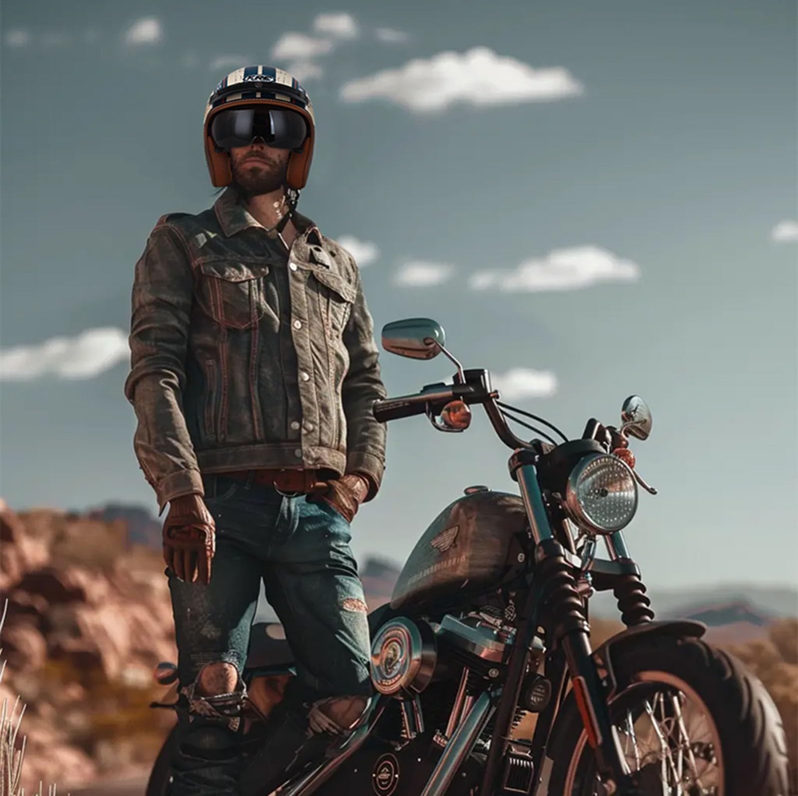 Jethelme 3/4 Halber Motorradhelm, Retro-Motorradhelm, DOT/ECE-Zugelassener Retro-Jet-Helm Für Damen Und Herren, Moped, Motorrad, Helikopter