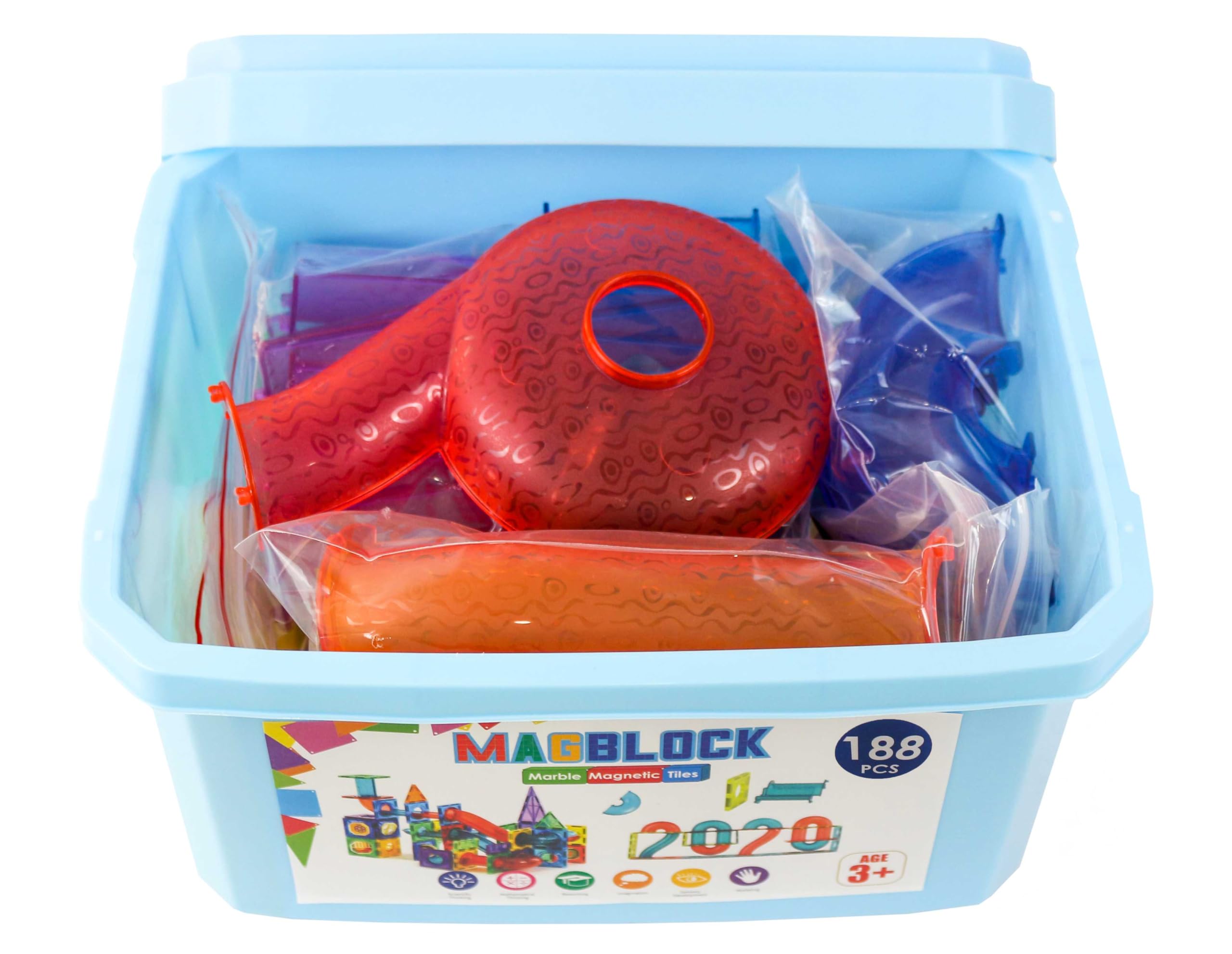 minesさん専用 MagBlock 188 Parça Manyetik Yapı Blokları Ve Silindirler - Zeka