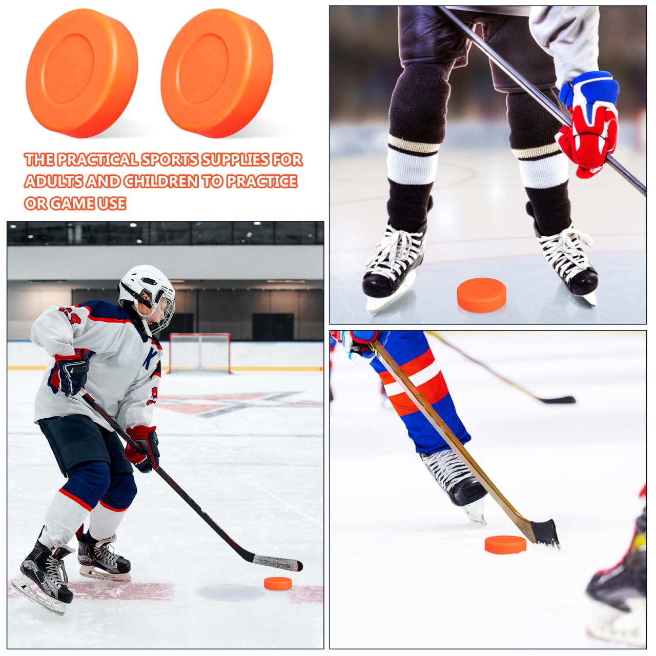 BESPORTBLE Lot de 4 Sacs d'entraînement en Caoutchouc pour Hockey sur Glace
