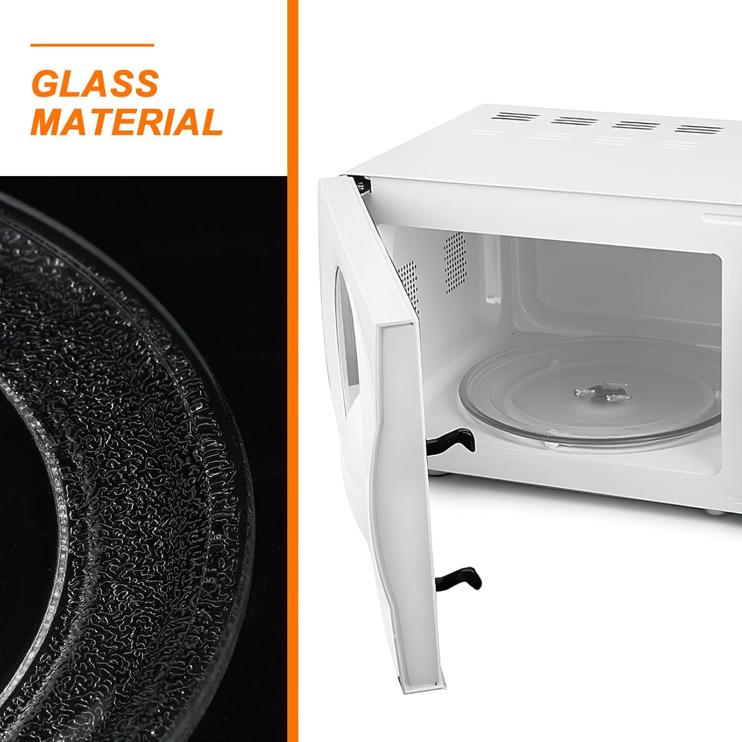 PRETYZOOM Microwave Accessories Oven Glass Turntable Plate Replacement Tray Microwave Turntable