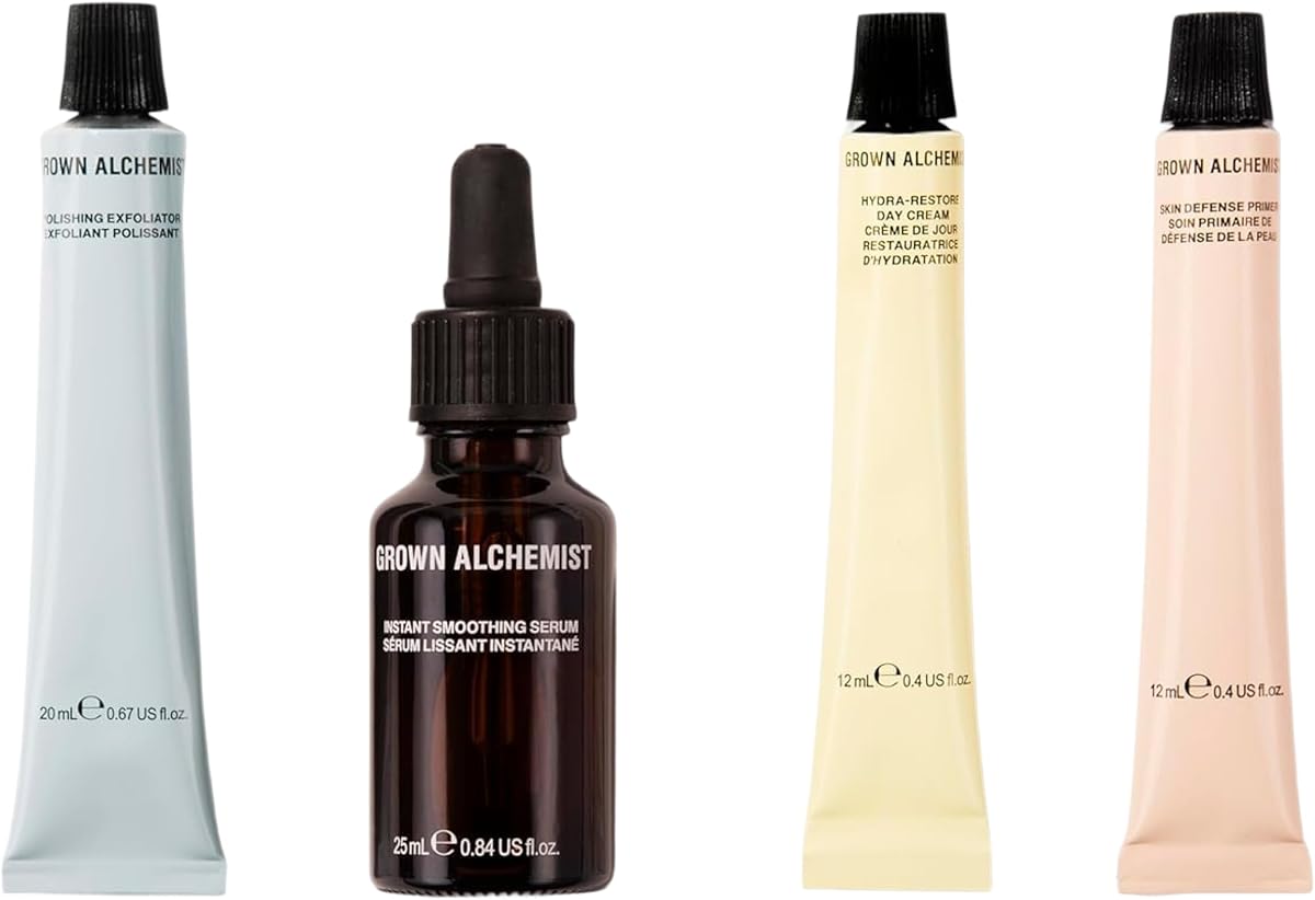 Grown Alchemist Prep + Prime Heroes Kit. 4 Bundled Products for Flawless Skin
