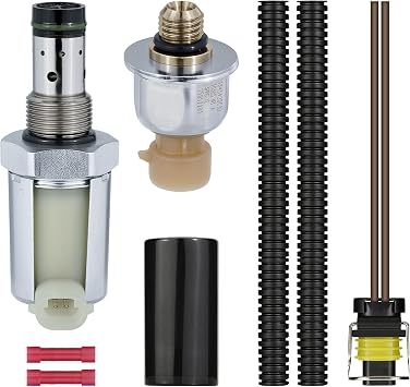 IPR Valve 6.0 Power-stroke Injector Pressure Regulator & ICP Control Sensor Compatible with 2003-2010 Ford Super Duty F250 F350 F450 F550 E350 E450 Excursion 6.0L Diesel Turbocharged,5C3Z9C968CA
