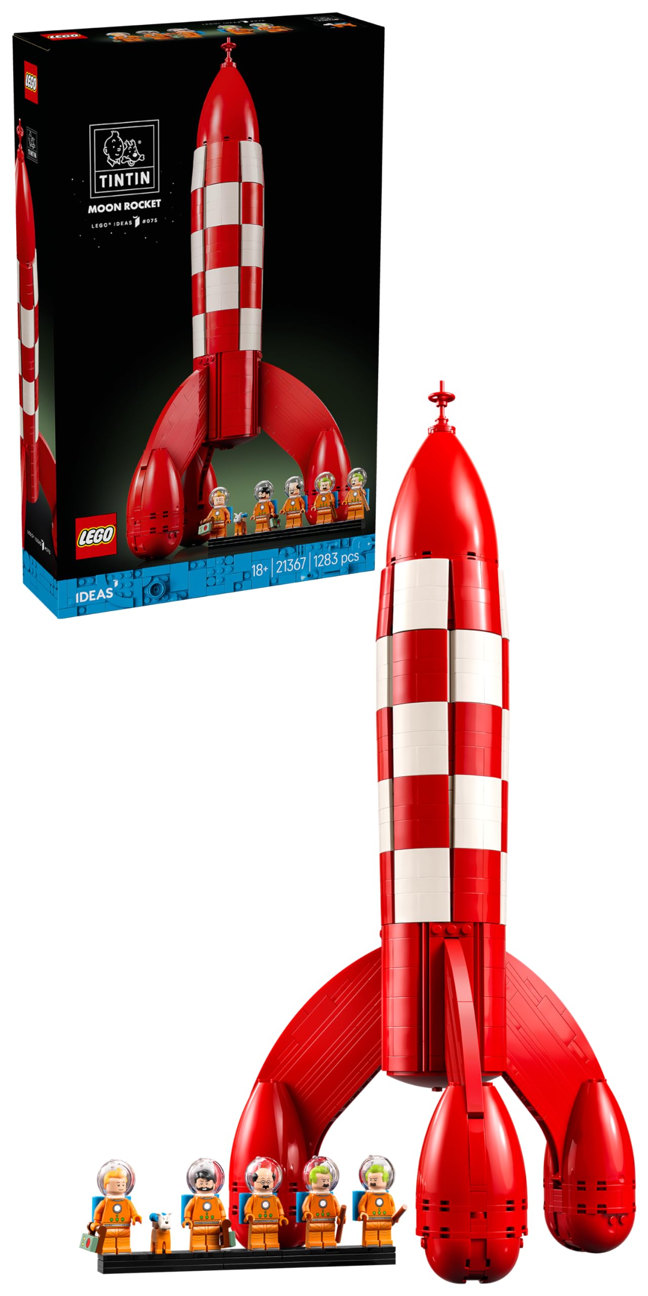 Lego Ideas Tintin Moon Rocket Model Kit 21367