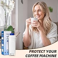 Vista 7 de Filtro de agua para máquina de café compatible con filtro Delonghi DLSC002, ECAM, ESAM, ETAM, BCO, EC, EC680, EC800, filtro para máquina de café
