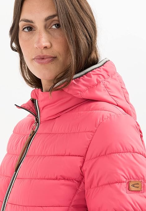 Chaqueta Acolchada Camel Active Chaqueta Acolchada Ligera Camel Active Para Mujer - Con Capucha Extraíble, Color Rosa Chaqueta Camel Active