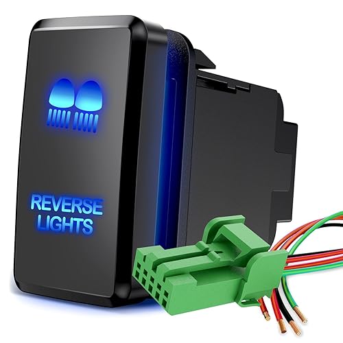 Miniatura 11 de Nilight Interruptor de Botón de Luces Traseras de 12V Encendido/Apagado con Kit de Cable Conector de 1.54" x 0.83" Repuesto para Toyota Tacoma