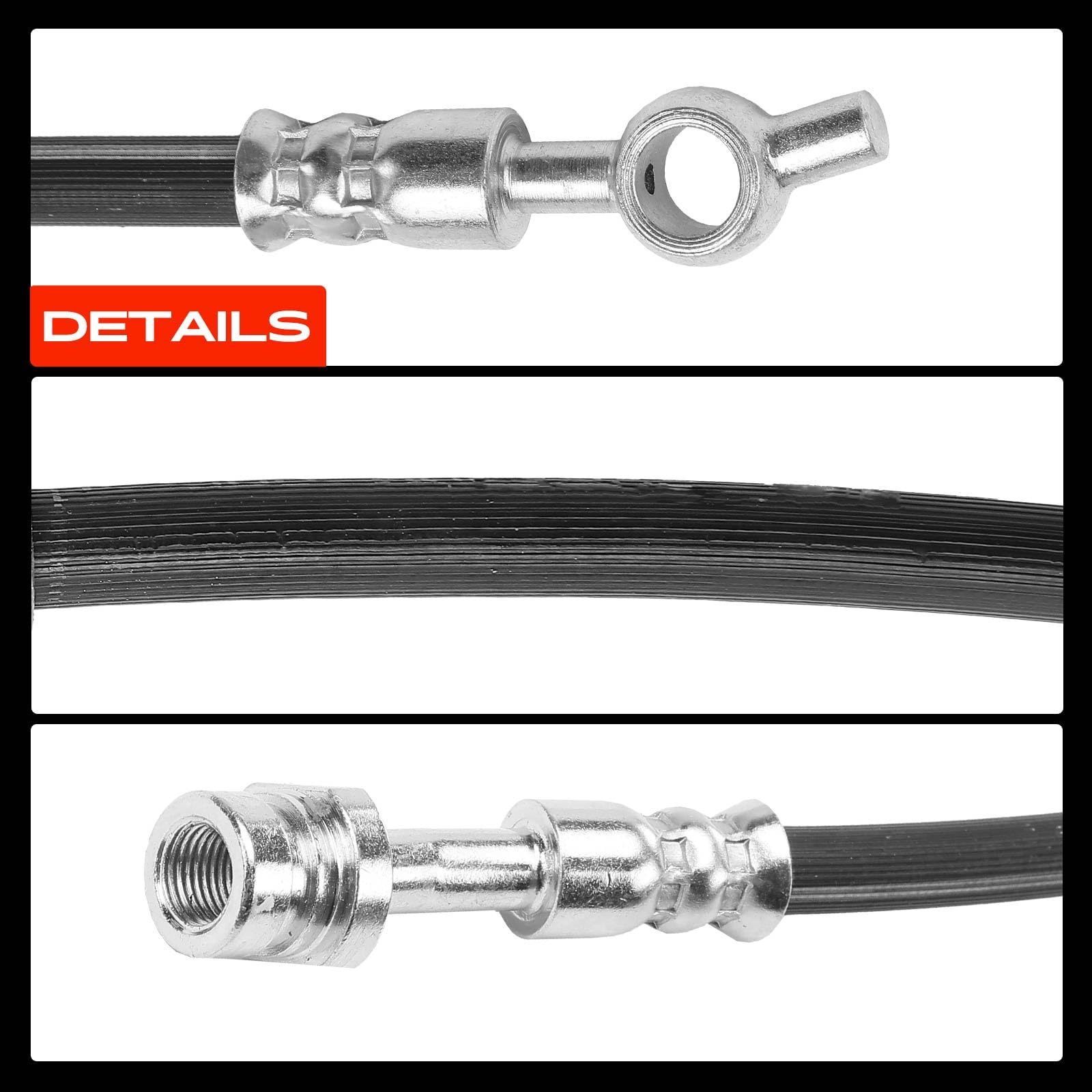 Frankberg 2 mangueras de freno delanteras de 471 mm 58732C5000 | Compatible con: Soul II PS