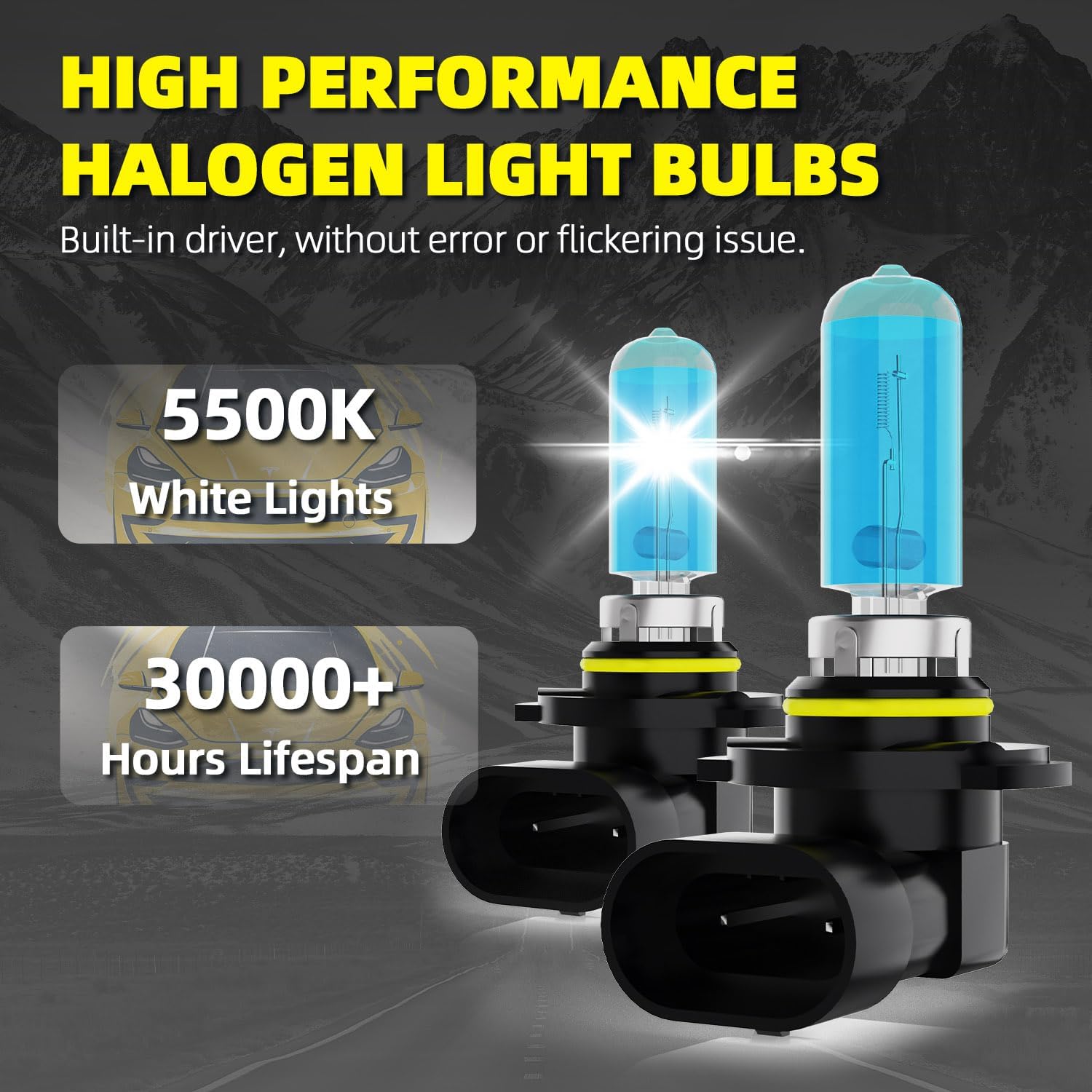 Headlight Bulbs + Interior Light Kit + License Plate Lights Fit For Honda Accord 2008-2012 Sedan,High Low Beam Fog Light Bulb Combo,5500K High Performance Halogen Light Bulbs,20PCS