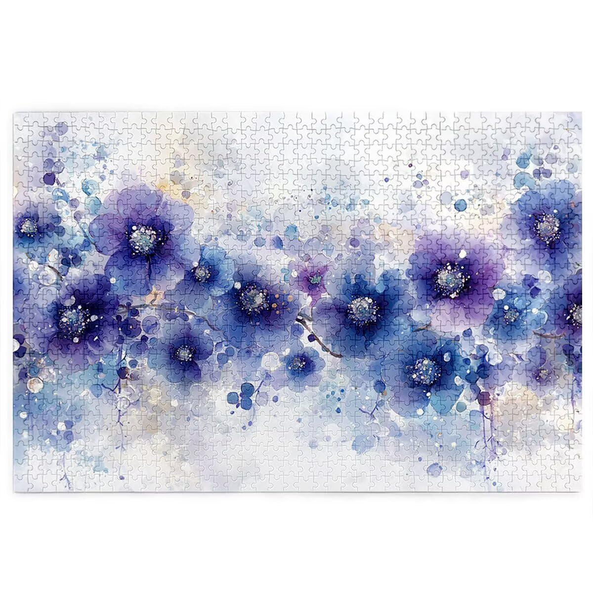 Puzzle 1500 sztuk kwiatów, abstrakcyjne drewniane puzzle dla dorosłych, puzzle z wykwintnym opakowaniem, rodzinne gry edukacyjne, puzzle do wystroju domu, prezent dla kobiet, prezent dla mężczyzn, H