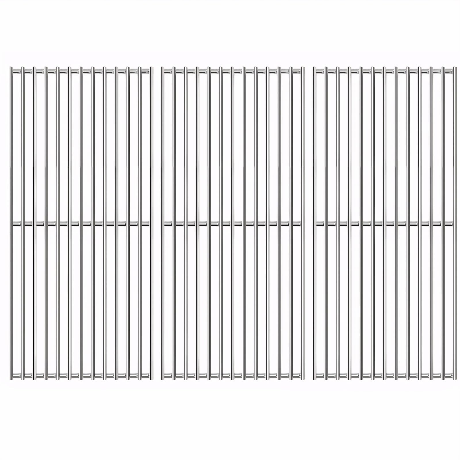 GFTIME 41,5 x 70,5cm Edelstahl Grillrost für Burnhard Big Fred, Taino Platinum 4+2, Taino Black 4+2, für Tepro 3662 gasgrill, für Enders Chicago 4, Next 4, Jedes Stück misst 41,5 x 23,5cm, 3 Stück