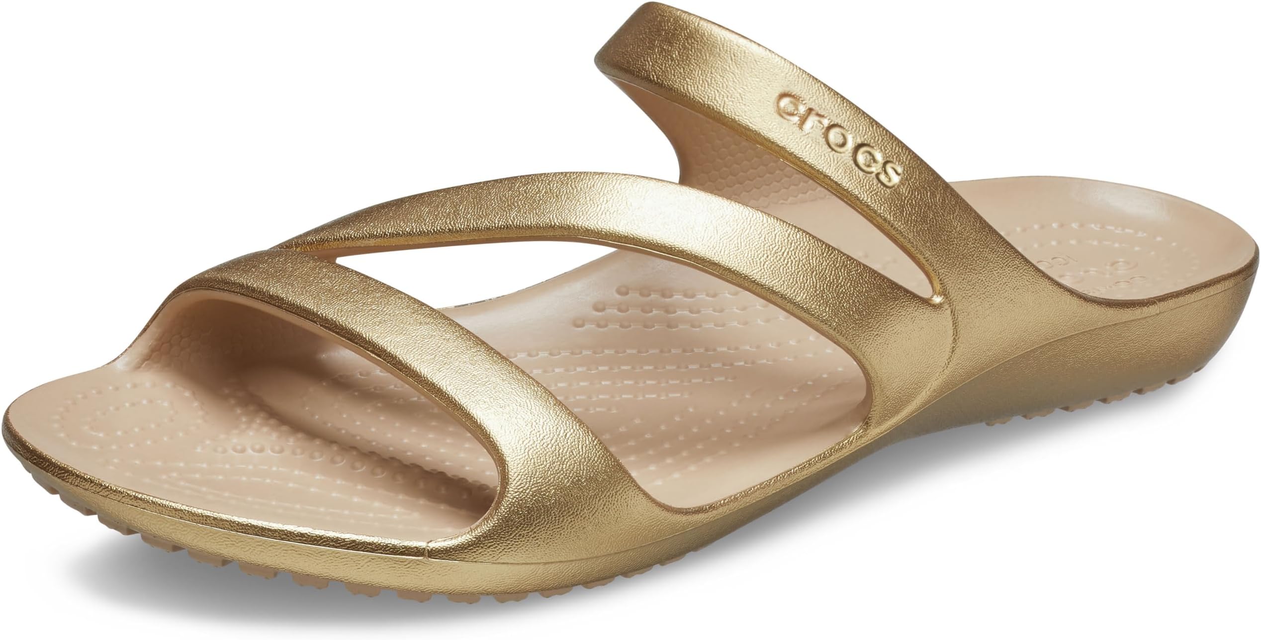 Crocs Women's Kadee II Strappy Sandals, Gold, 3 UK