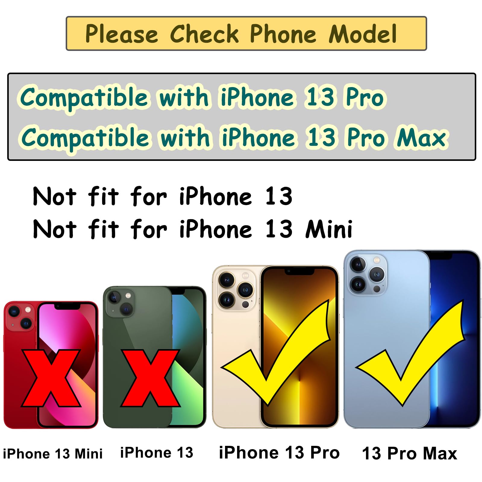 13 Pro Back Camera Glass Lens Replacement for iPhone 13 Pro Camera Glass Lens with Pre-Installed Adhesive,Back Camera Lens Glass with Replacement Repair Toolkit Set