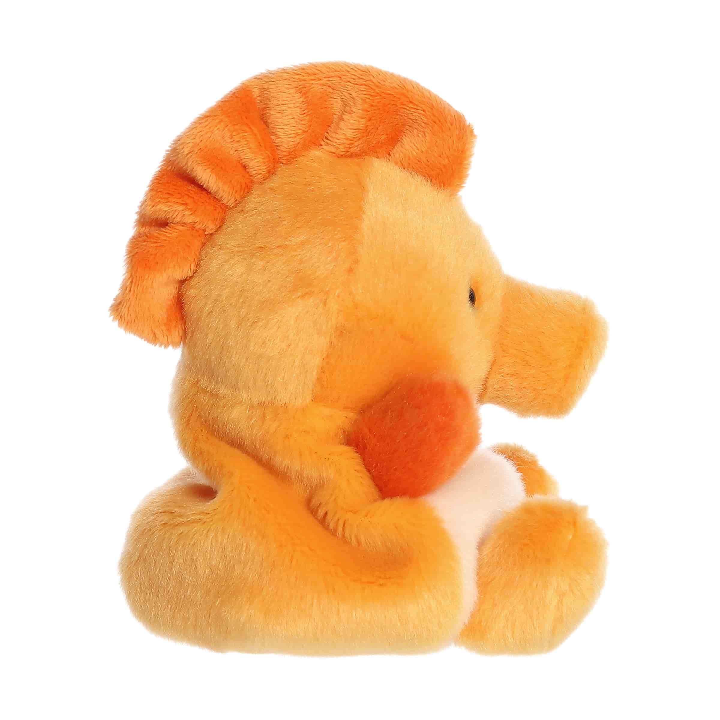 Aurora Adorable Palm Pals Felipe Seahorse wypchane zwierzę - zabawny pluszowy kolekcjonerski dla dzieci i dorosłych kolekcjonerów - idealny do dekoracji pokoi i prezentów urodzinowych - pomarańczowy