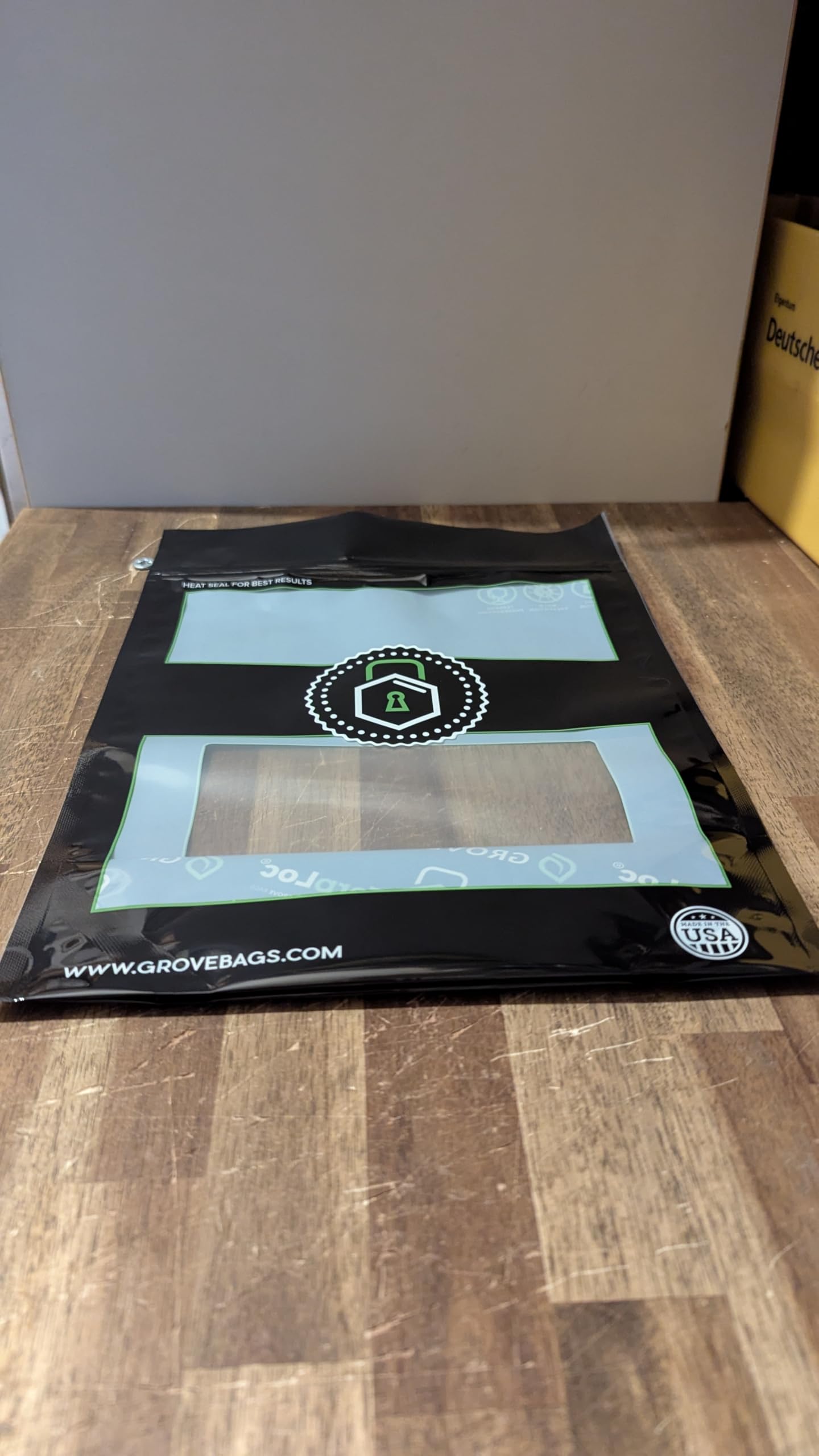Grove Bags Terploc (Original - made in U.S.A.) 5 x 100g Bolsas Grovebags doble ventana 100 gramos bolsas autorregulables microclima 58-62% para fermentar y almacenar hierbas