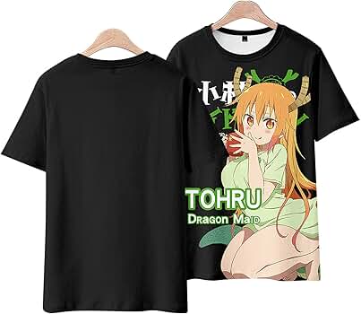 Amazon.co.jp: [JUANZI] 小林さんちのメイドラゴン Tシャツ 学生 大人