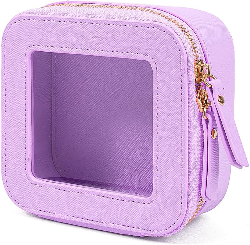 Necessaire transparente para maquiagem e viagem FFpaw com zíper, organizadora portátil, 1 unidade