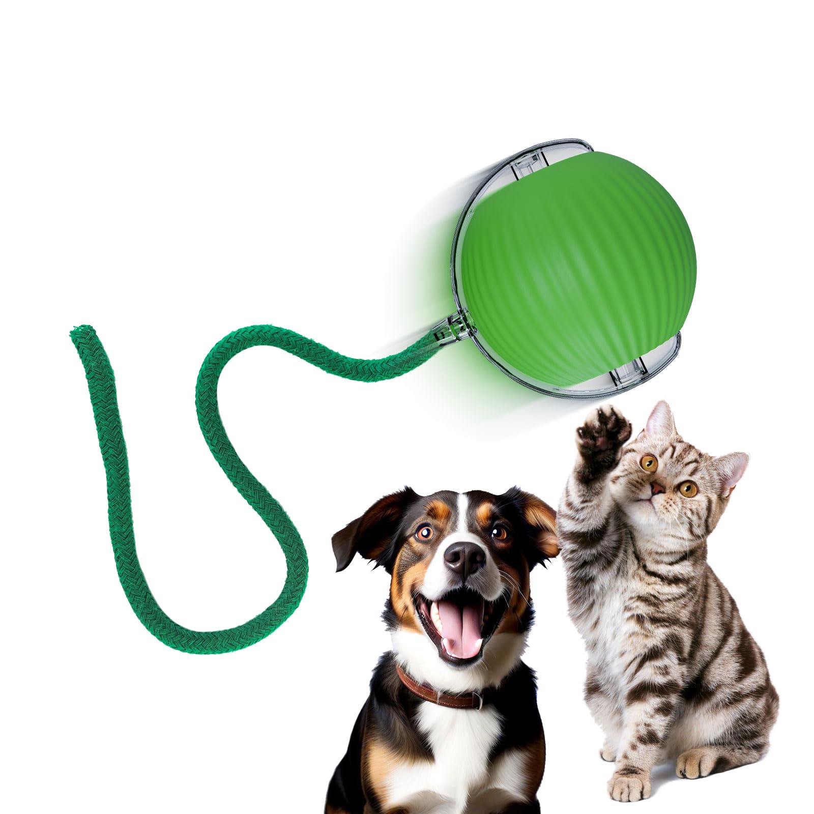 AnyEnjoy Interactive Cat Toys for Indoor Cats,Automatic Cat/Kitten Toys for Bored Indoor Adult Cats,Motion Activated, Green