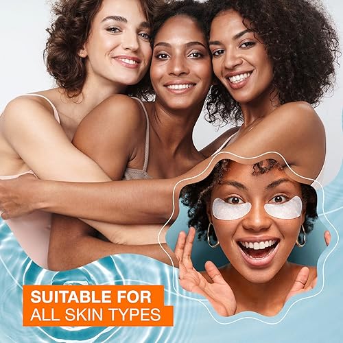 Miniatura 4 de Parches de vitamina C y colágeno para debajo de los ojos, antienvejecimiento, reduce las ojeras, hidratante, probado por dermatólogos, cuidado de la