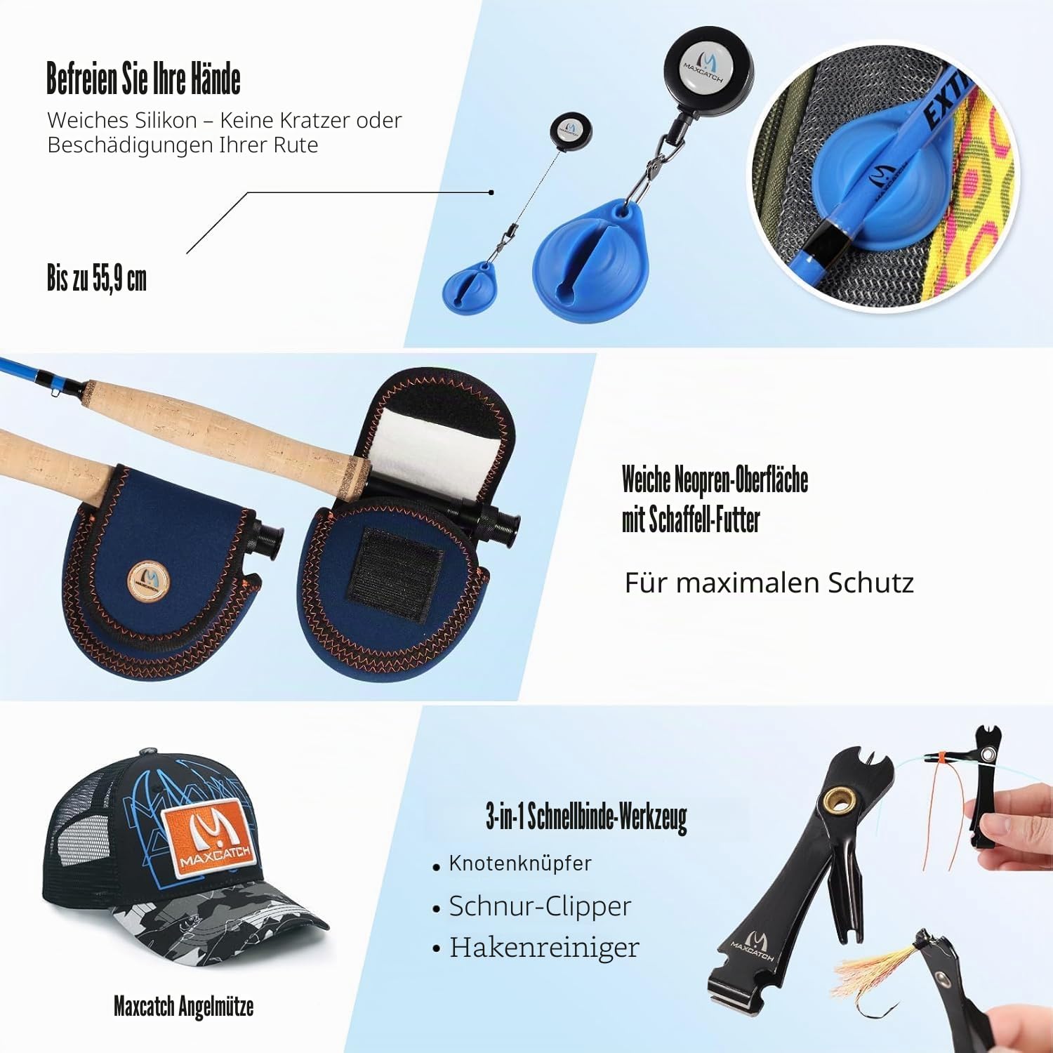 Maximumcatch Extreme-X Fliegenfischer-Kombination aus Rute und Rolle, 3-8wt Combo
