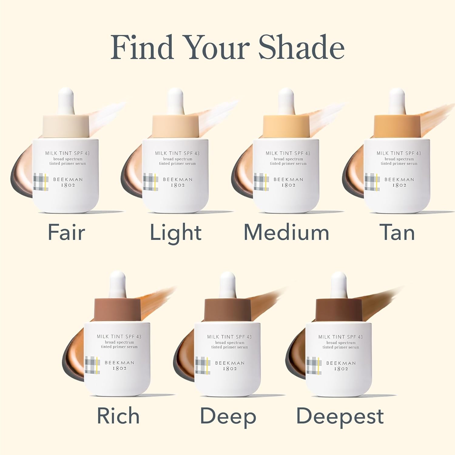 Beekman 1802 Milk Tint Face Primer with SPF 43, Light - Oxybenzone Free - 1 oz - Tinted Mineral SPF, Makeup Primer & Moisturizer - In Shade Light - Image 9