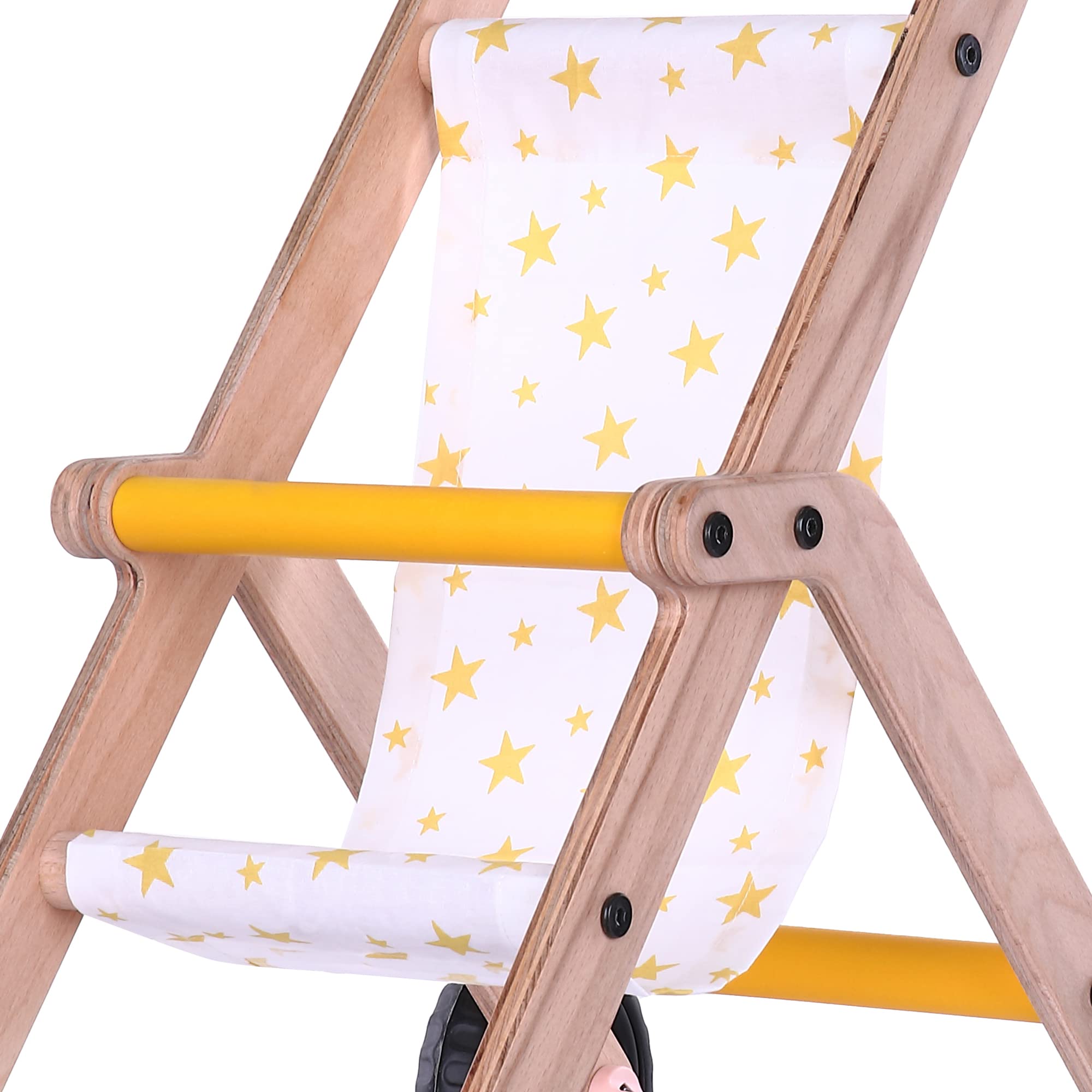 Favor Poussette en Bois pour poupées, Poussette de poupée de Style rétro pour bébés, Jouets de crèche Montessori et marchette pour bébé, Jouet de Poussette en Bois