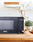 Commercial Chef CHM770B 700 Watt Counter Top Microwave Oven, 0.7 Cubic Feet, Black Cabinet