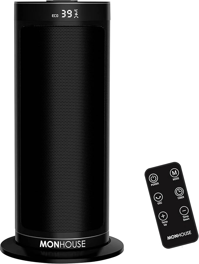 MONHOUSE Electric Heater Energy Efficient PTC Ceramic, Silent