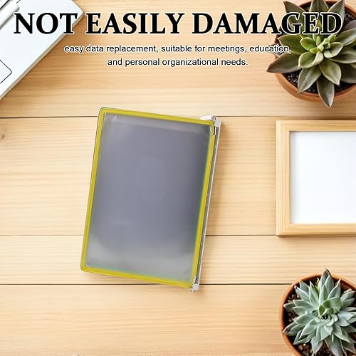 Miniatura 5 de DOITOOL Wall Mount Reference Organizer 20 Display Pockets - Flip Reference Display Document Holder - Pvc And Metal File Organizer For Desk Meeting