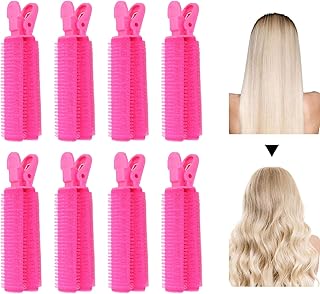 Presilhas de cabelo volumizadoras 8 peças, presilhas de rolo instantâneas, grampos macios DIY Natura, grampos de cabelo para cabelos curtos e longos para mulheres e meninas