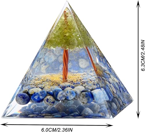 Miniatura 6 de Pirámide de orgón del árbol de la vida para energía positiva, pirámide de cristal, protección de pirámide de orgonita, generador de energía para