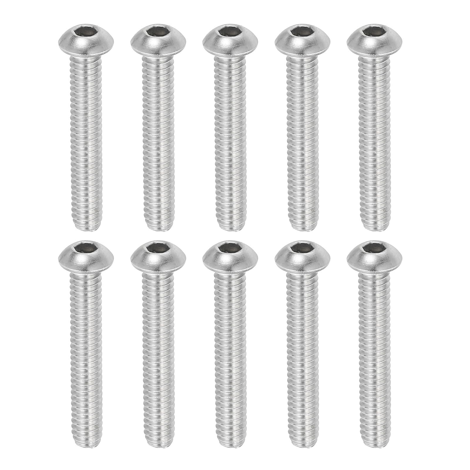 PATIKIL 1/4-20x1-1/2" Button Head Socket Cap Screws