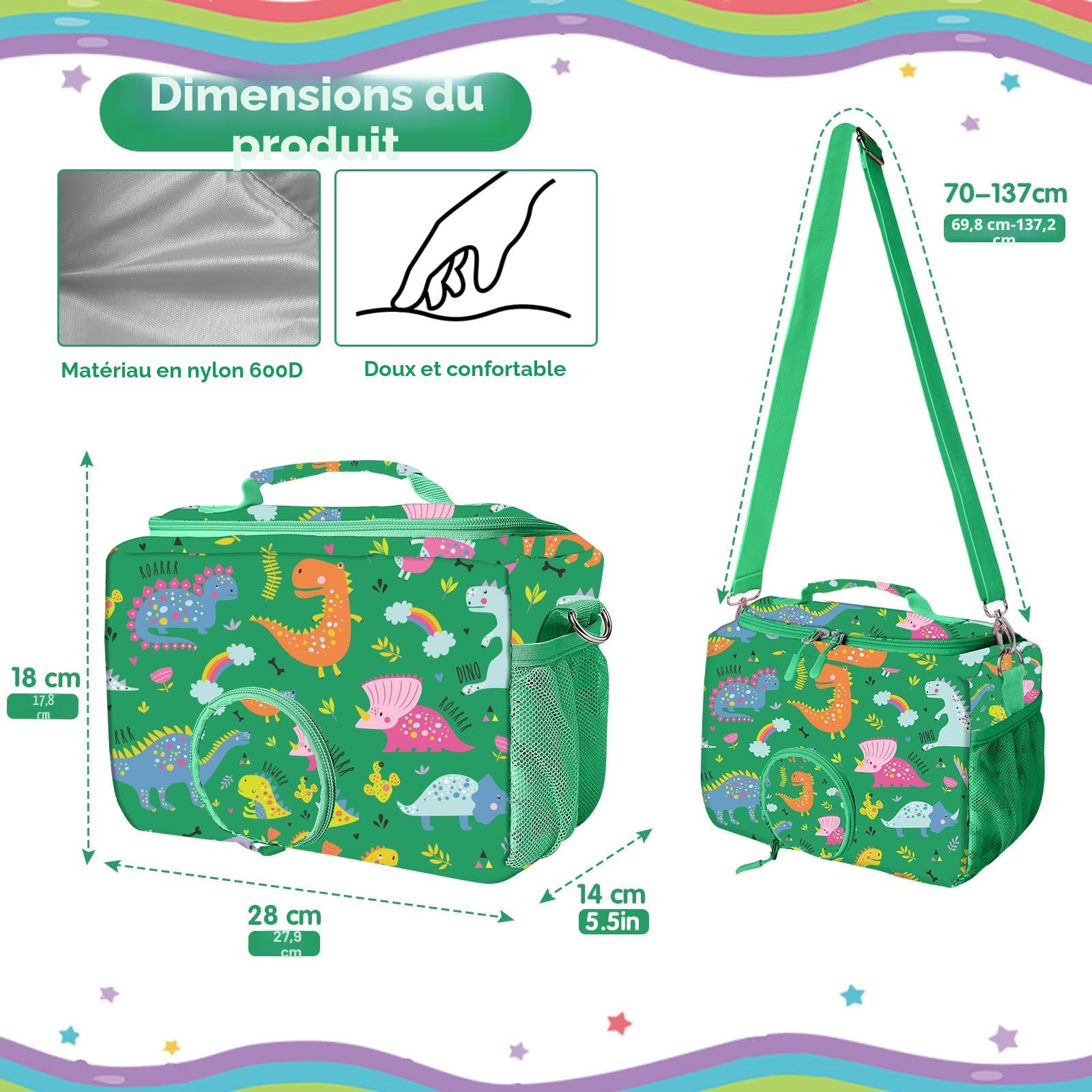 Étui de Transport pour Toniebox Starter Set, pour Personnages Tonie, écouteurs, Station de Charge et Accessoires, Sac de Rangement avec Fermeture éclair et Sangle réglable (Vert)