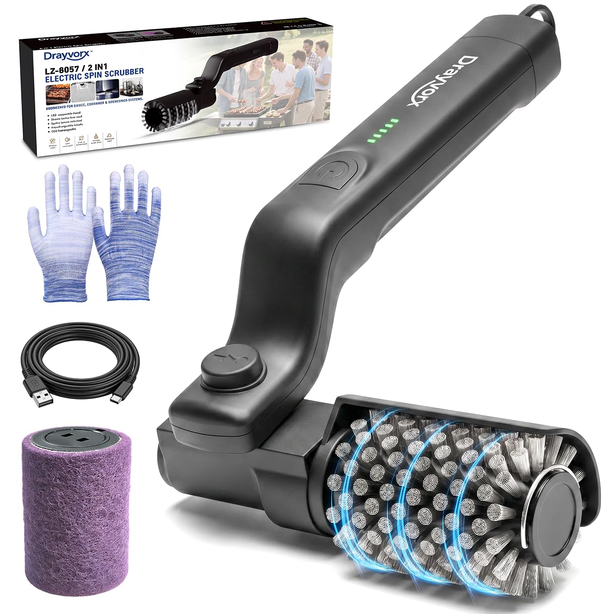drayvorx 20kg High Torque BBQ Cleaner