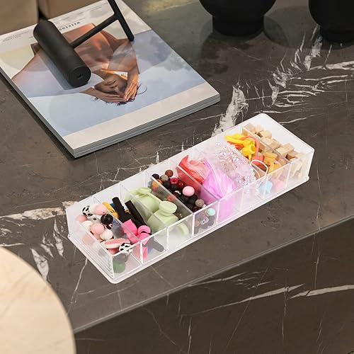 Miniatura 6 de SAVITA Organizador de almacenamiento de cable de carga, organizador de cajones de cable transparente con 10 lazos de silicona, organizador de cables