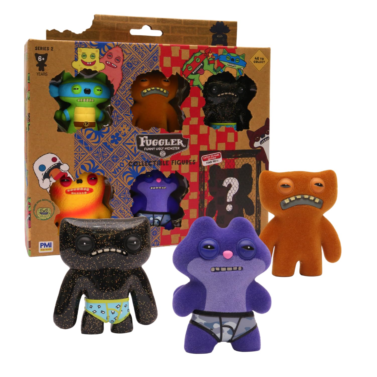 Amazon.com: Fuggler Series 2 Collectible 6-Pack Window Box Creepy