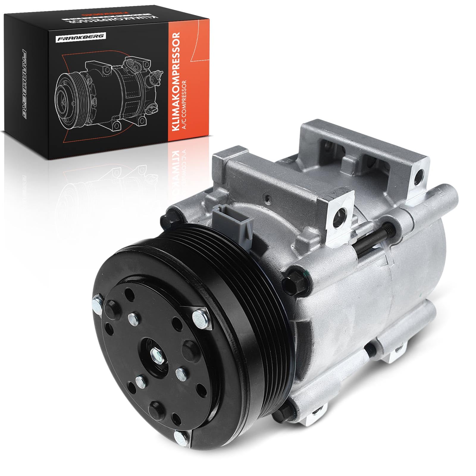 Frankberg Air Conditioning Systems Air Conditioning Compressor with Clutch Compatible with Galaxy WGR Mondeo II BAP BFP BNP Transit Replace# 1C1H19D629ACincl. pre-mixed oil